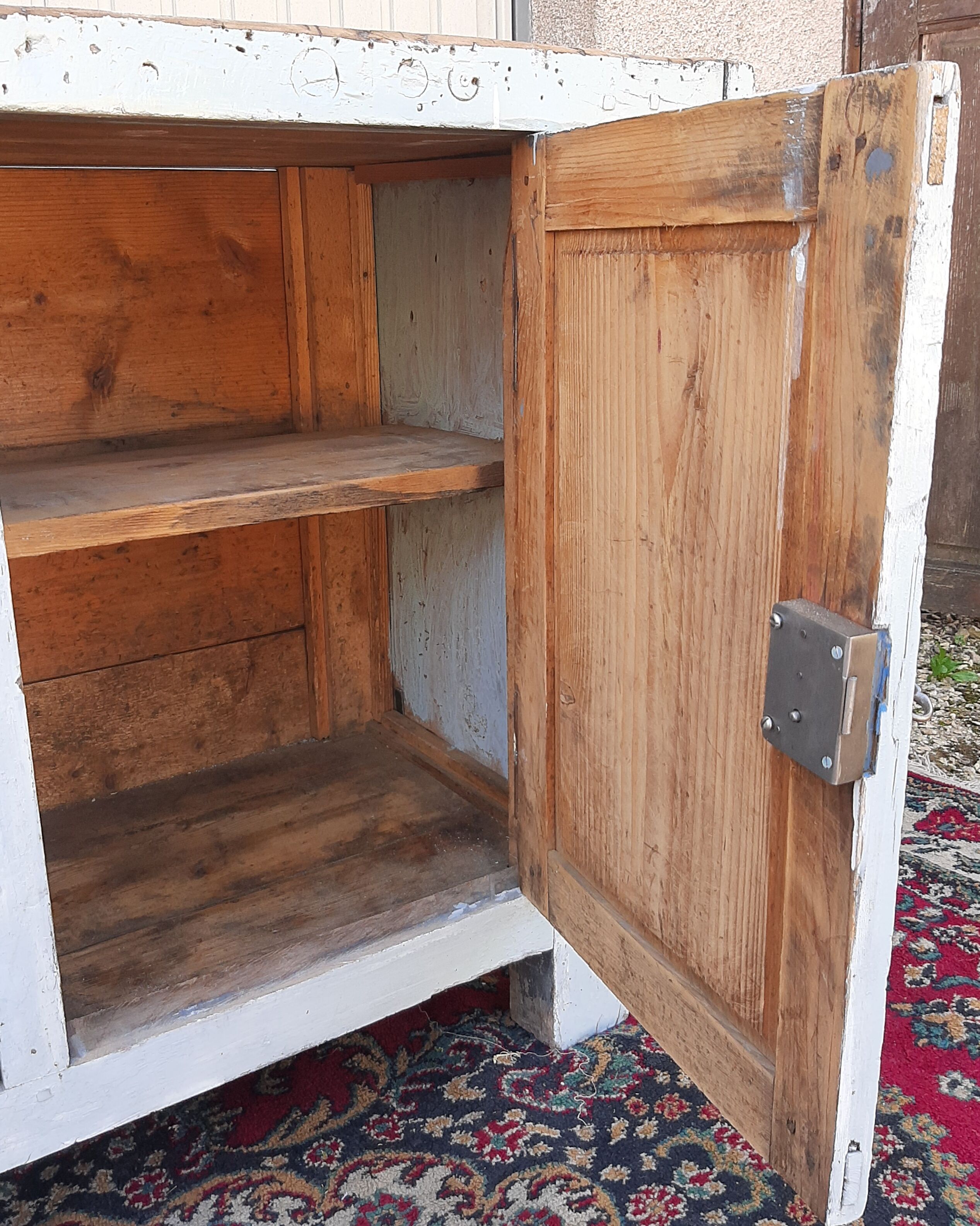 Etabli bois 2 portes et 4 tiroirs