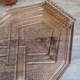 Rosaline service in pink glass with a diamond tray and four bowls