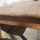 Raw wood farm table coffee table