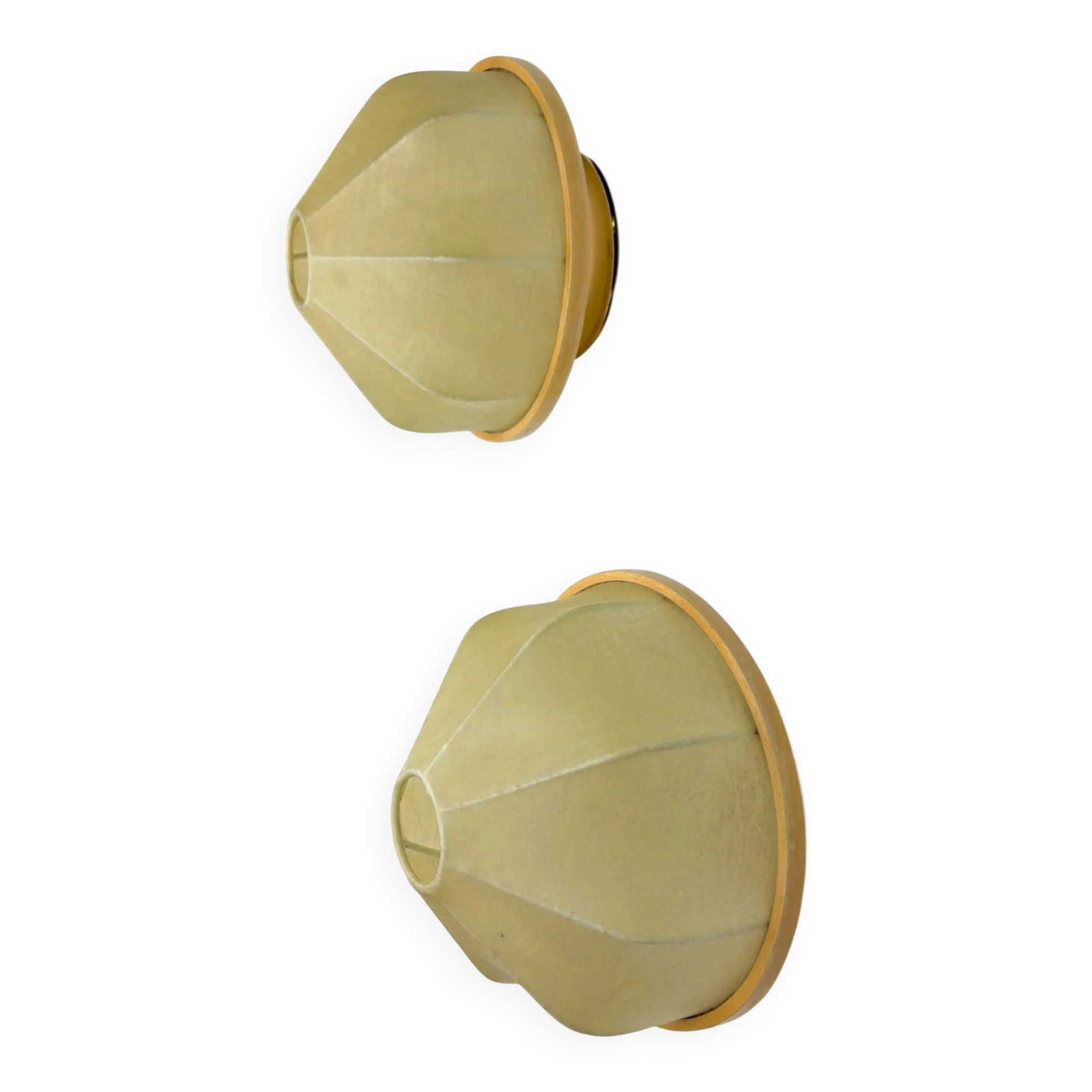Pair of Italian "Cocoon" wall lights, 1970s