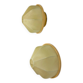 Pair of Italian "Cocoon" wall lights, 1970s
