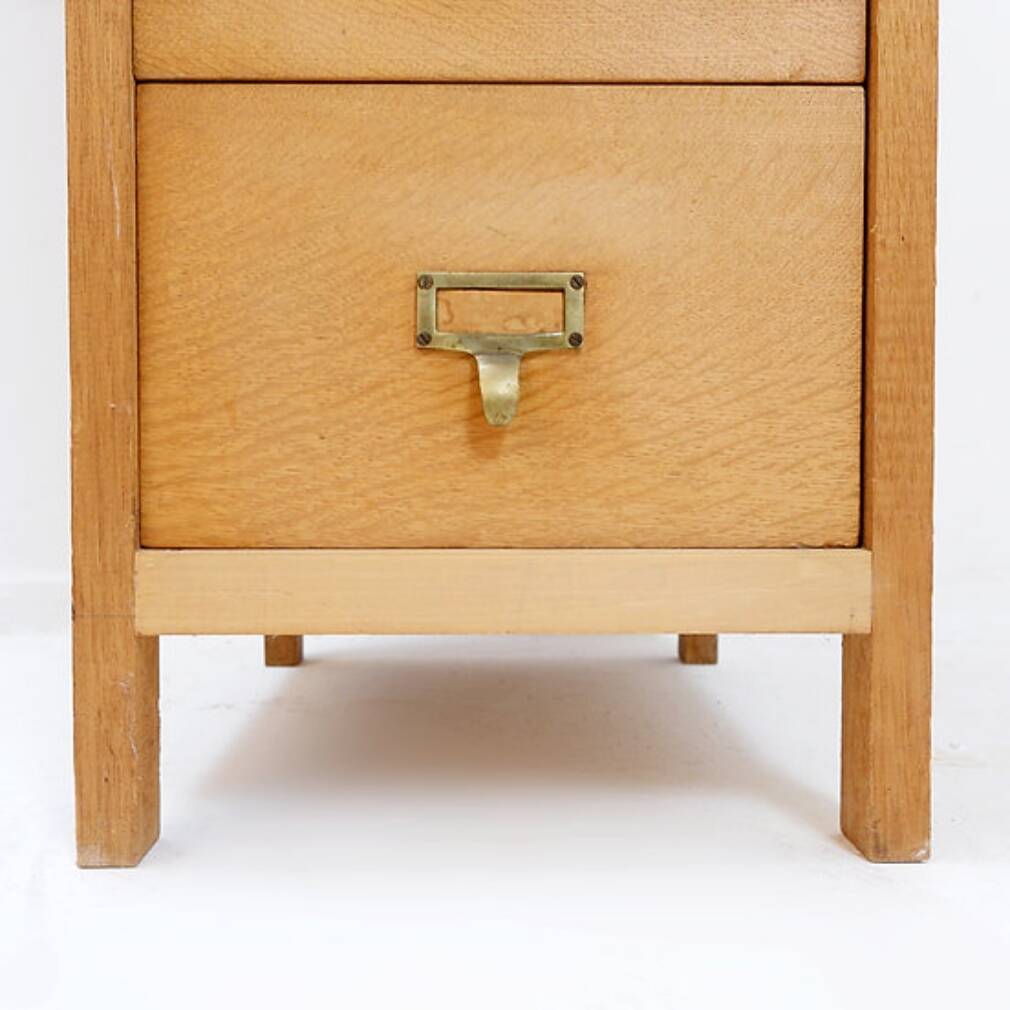 Vintage industrial 5-drawer filing cabinet