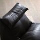 Le bambole chaise longue in brown leather By Mario Bellini for B&B Italia,