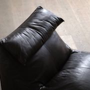 Le bambole chaise longue in brown leather By Mario Bellini for B&B Italia,