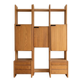 Modular library in solid elm by Pierre Chapo