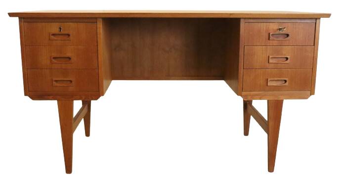 Deens bureau 'Haurvig' - teak mid century