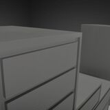 Rare 'Kaidan' cabinet by Kazuhide Takahama for Gavina, Italy 1960s