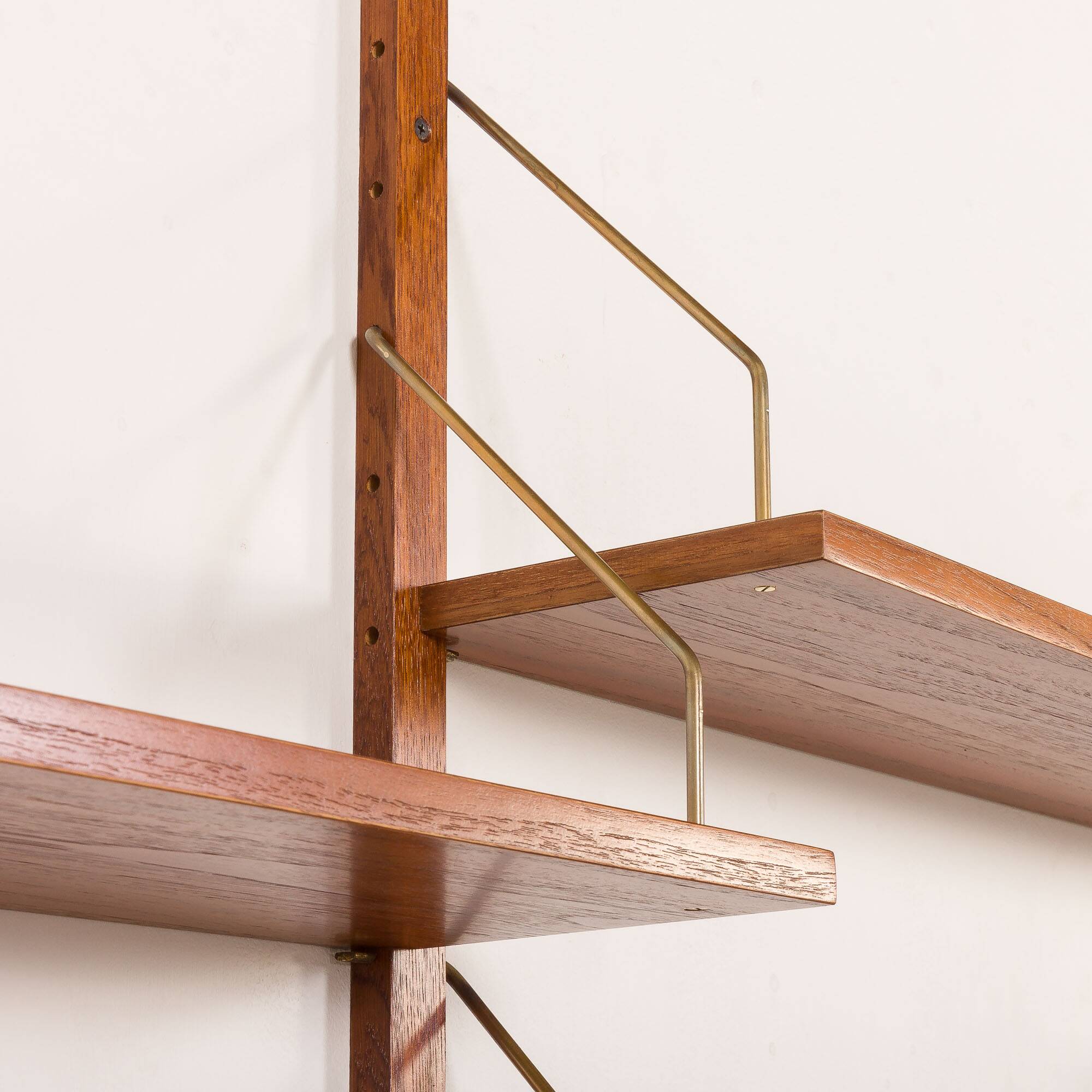 Preben Sorensen shelving unit with vinyl records cabinet for PS System, Randers, Denmark 1960s