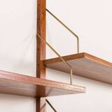 Preben Sorensen shelving unit with vinyl records cabinet for PS System, Randers, Denmark 1960s