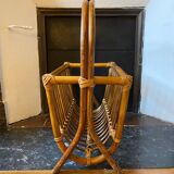 Bamboo magazine rack, 1960s