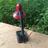 Vintage 1970s red bedside/desk lamp