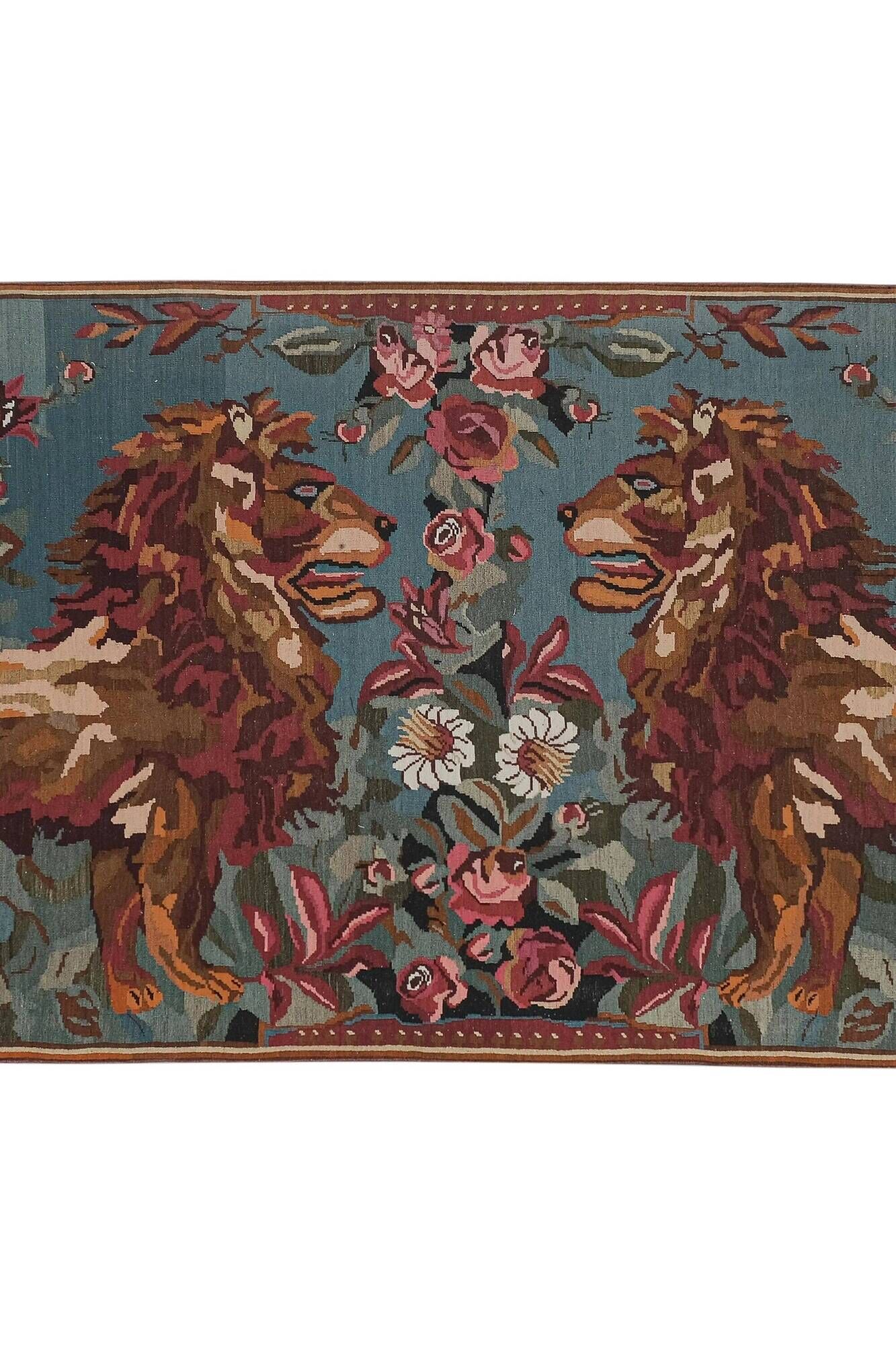 Tapis Kilim turc vintage tissé main