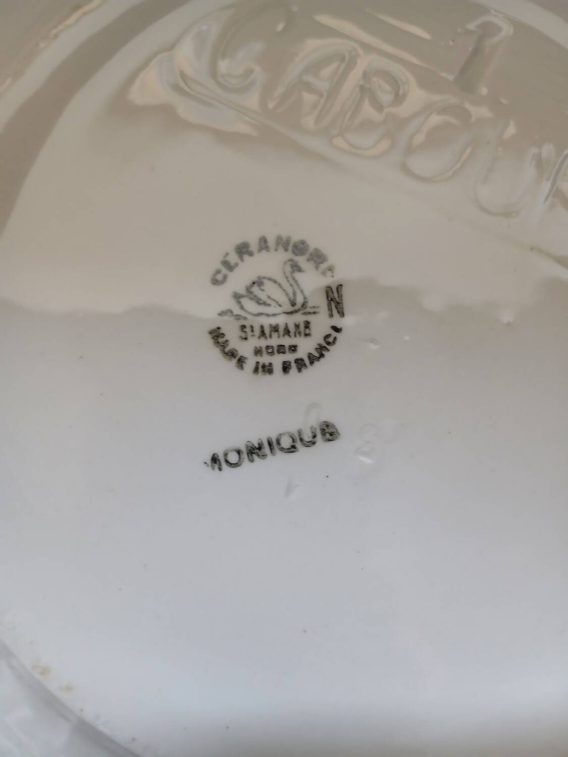 Antique Ceranord Saint Amand soup tureen