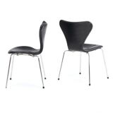 Ensemble de 6 chaises "Seven" modèle 3107 Arne Jacobsen