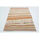 Tapis turc Oushak fait main en laine et coton orange des années 1970 137x194