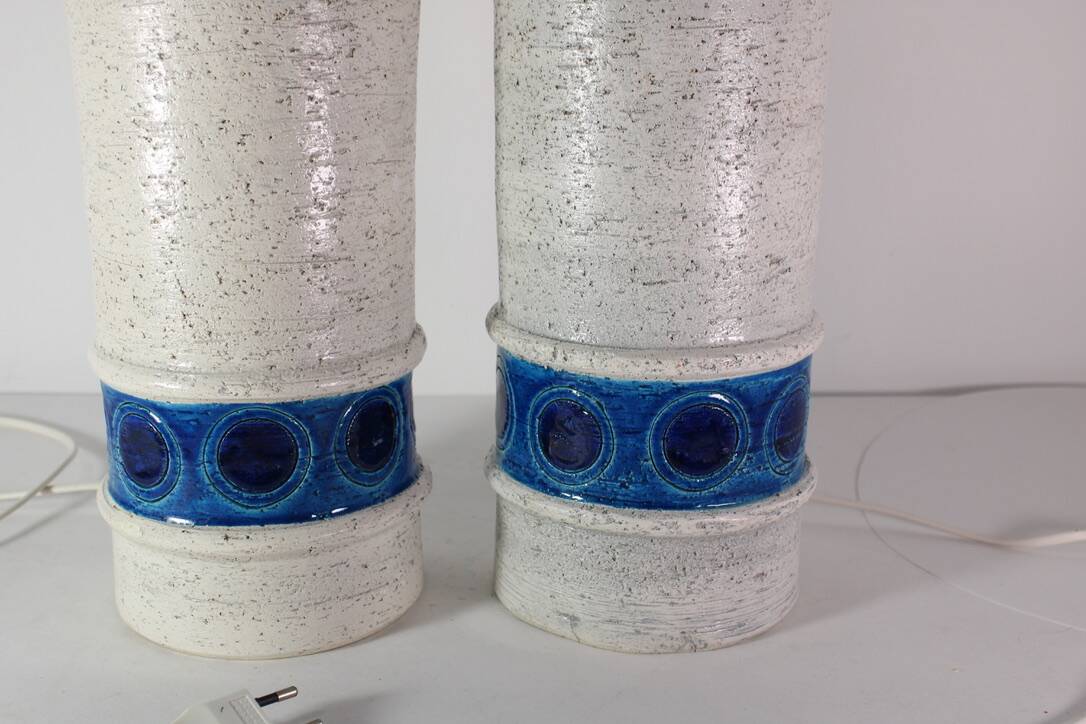 Aldo Londi Bitossi ceramic lamp 1960 vintage Italy