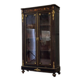 Bookcase, Napoleon III Display Case, Italy Circa 1880
