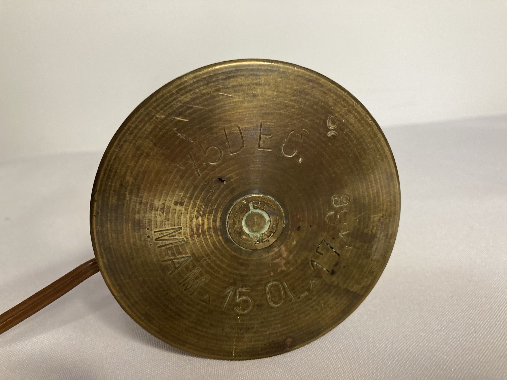 Old war shell lamp socket 14-18 copper early 20th century