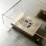 Transparent plexiglass coffee table by Roche Bobois, 1970s design.