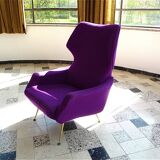 Rare Wingback Lounge Chair by Rudolf B. Glatzel for Alfred Kill, Germany 1950s