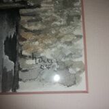 Watercolor greoux les Bains Ochs Herbert