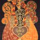 Tapestry - Rooster Hanging in Burlap