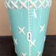 St Clément turquoise and white ceramic Art Deco vase