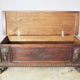 Carved walnut chest, 1920s