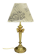 Grande lampe aux têtes de bélier style Louis XVI - bronze doré