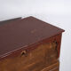 Commode secrétaire ancienne en pin – Bureau rustique européen à abattant – circa 1900