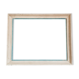 Old frame in white and blue wood