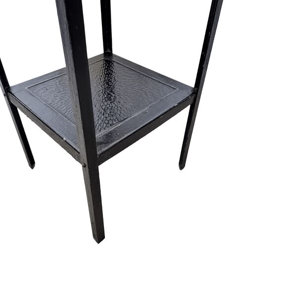Support de plante en métal noir Art Déco, années 1930/1940