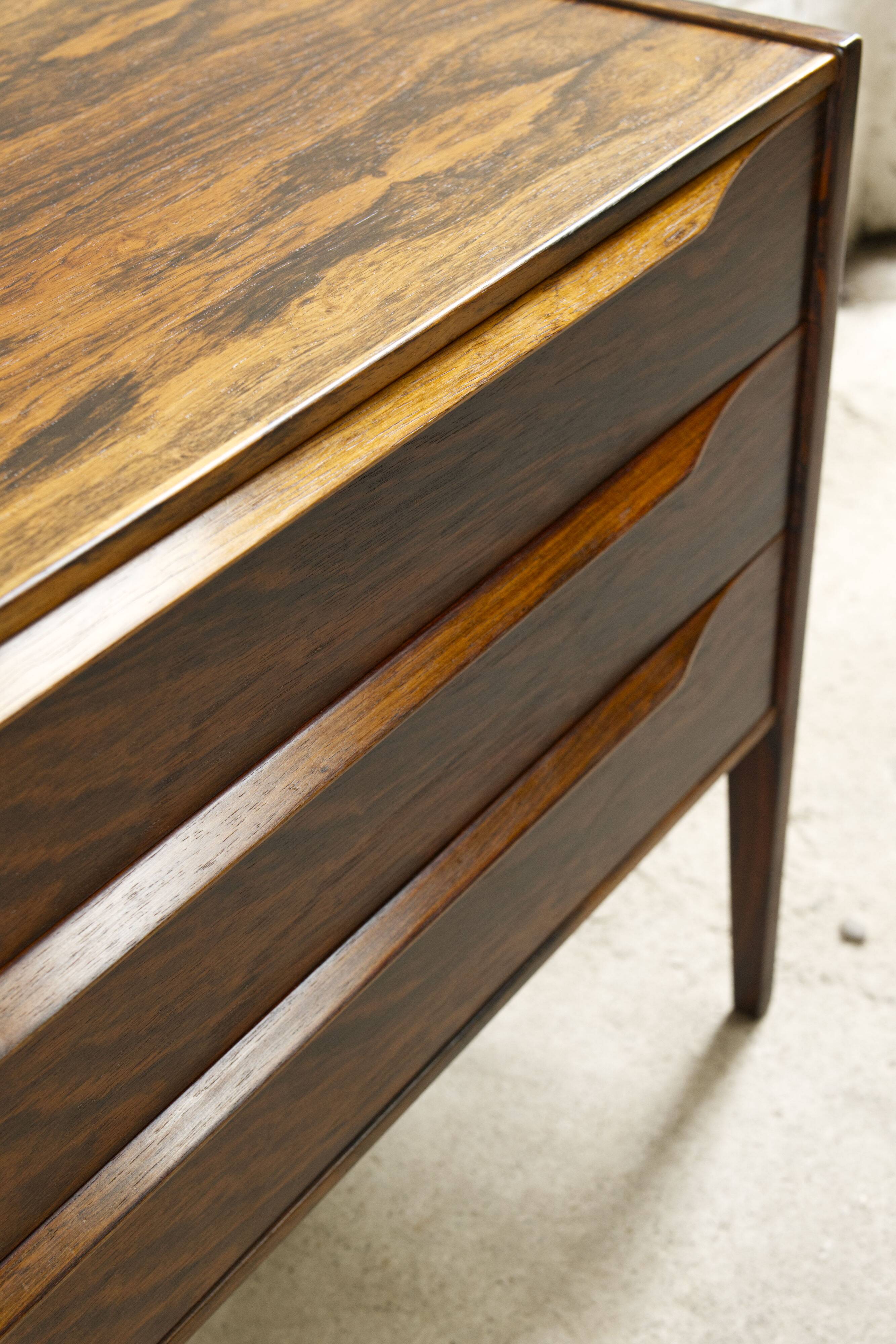 Rosewood chest of drawers, model 34, Kai Kristiansen by Aksel Kjersgaard, 1960s