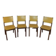 Ensemble de 4 chaises Jens Risom pour Knoll