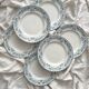 6 flat plates in iron earth “Athens” Saint Amand and Hamage