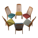 1960s Dining Chairs, Benny Linden