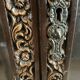 Thai trapezoidal display cabinet in carved solid wood