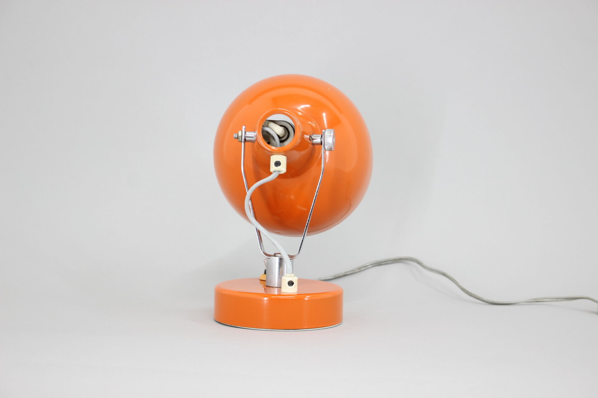 1960s Vintage Orange Table or Wall Lamp, Czechoslovakia