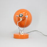 Lampe de table ou murale orange vintage des années 1960, Tchécoslovaquie