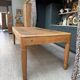 Large antique workshop dining table in solid oak (renovated)