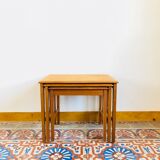 Pull-out tables teak by Remploy