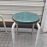 Pair of 1950s workshop stools
