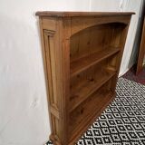 Bibus in solid pine, bookcase in pitch pine, 20th century manufacturing