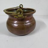Old copper cauldron