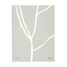 Lignes abstraites sur impression giclée grise, 50x70cm