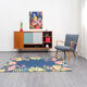 High 60s enfilade, oak and colorful doors, restored