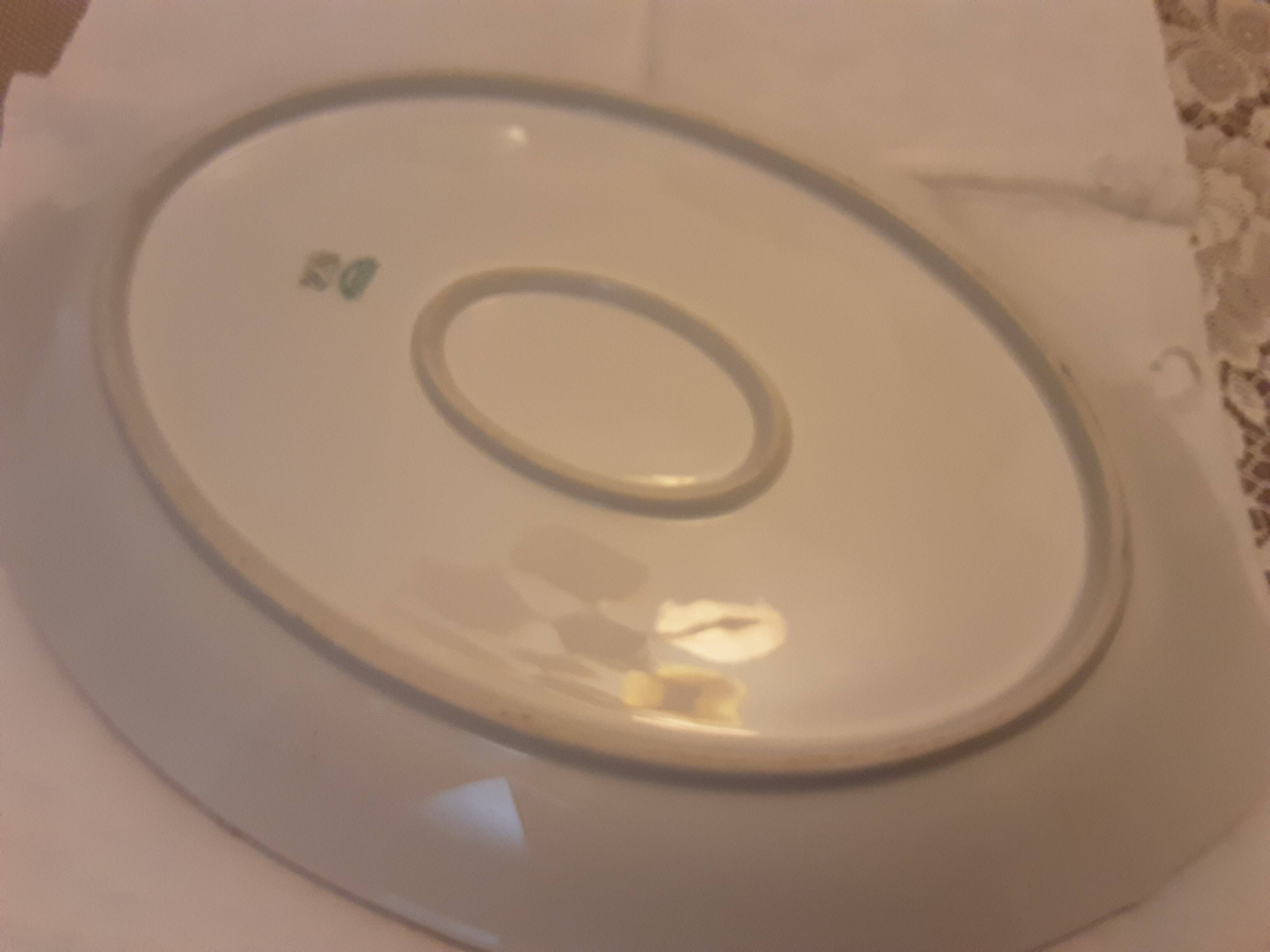 Limoges porcelain oval dish astral art deco model