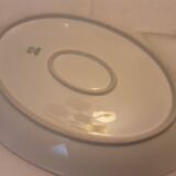 Plat ovale porcelaine limoges modele astral art deco