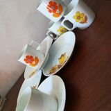 5 tasses à expresso en porcelaine