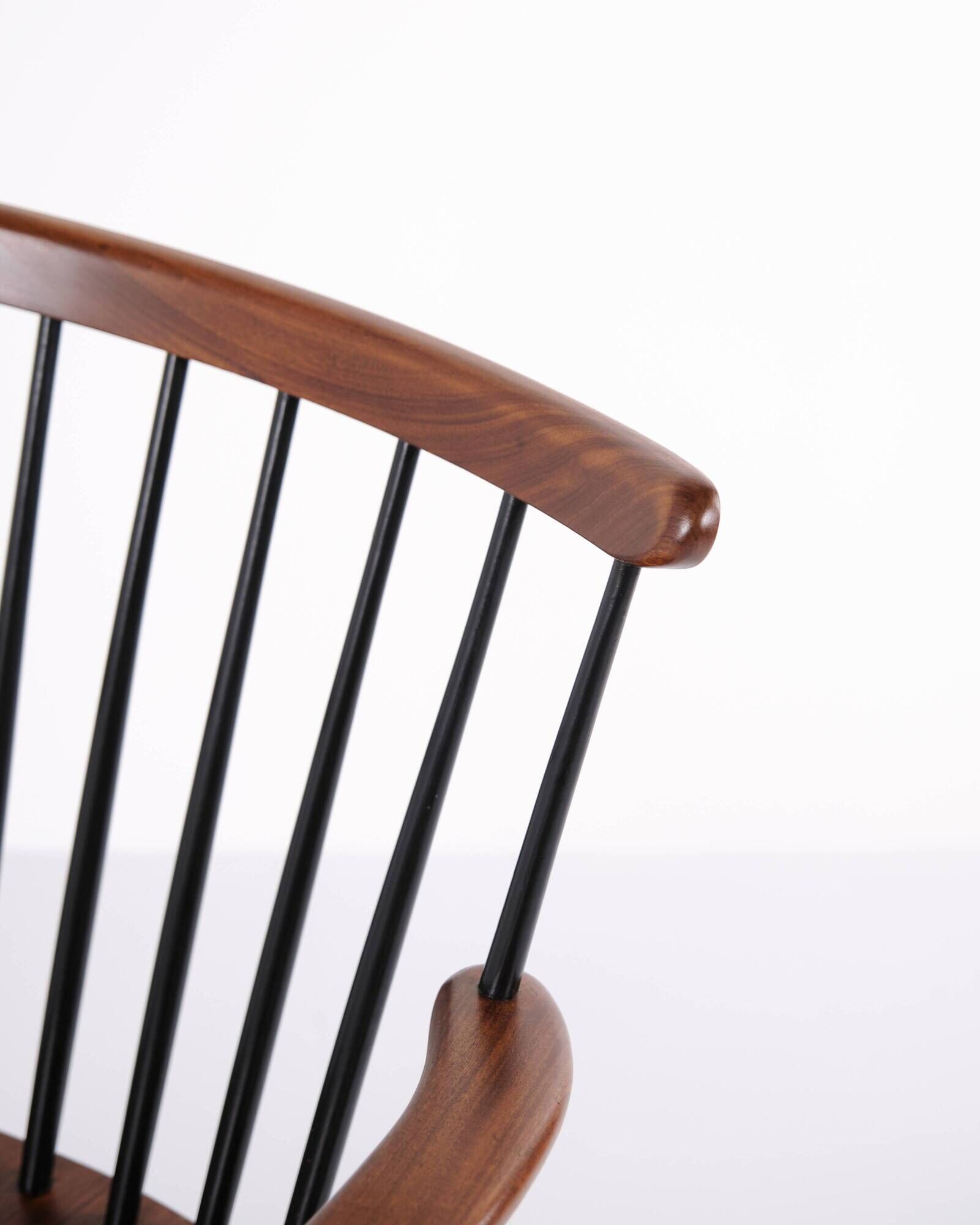 Armchair - Rosewood and black painted - Poul M. Volther - Farstrup - 1960s